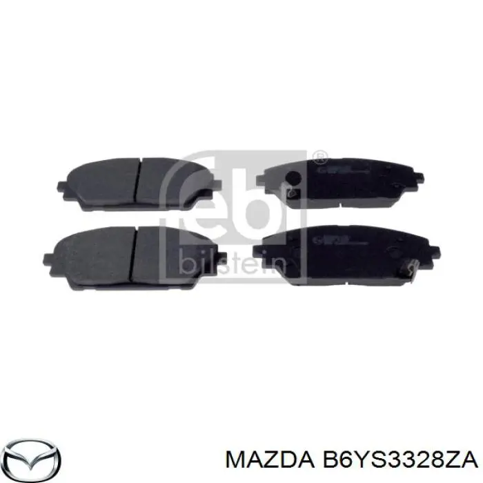 Купити B6YS3328ZA Mazda Колодки гальмівні передні, дискові