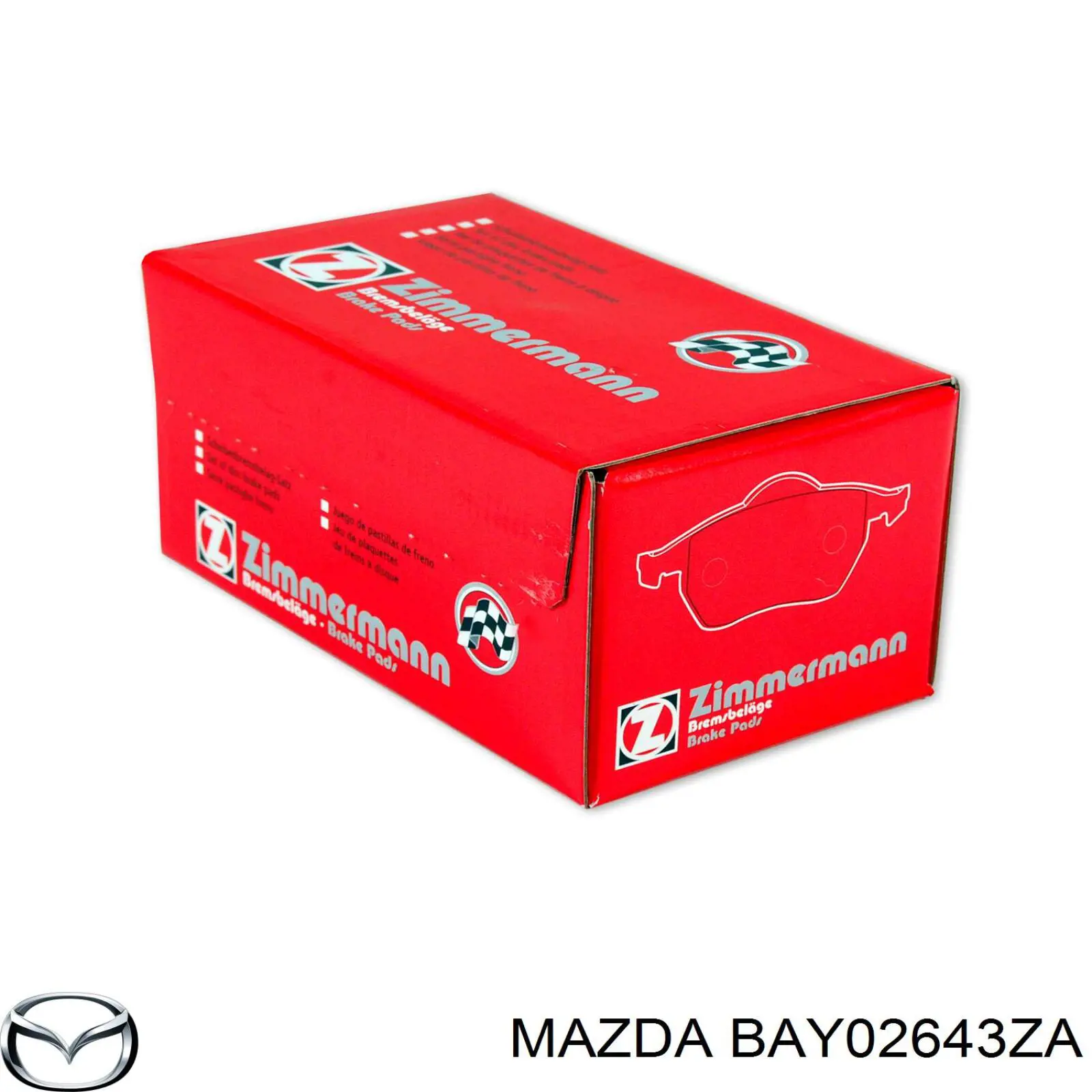 Купити BAY02643ZA Mazda Задні колодки