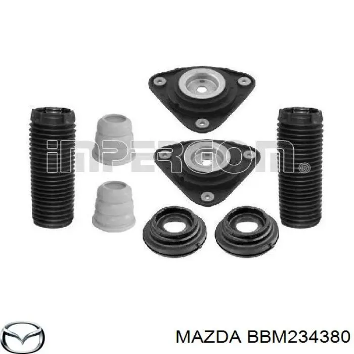 Опора амортизатора переднього BBM234380 Mazda
