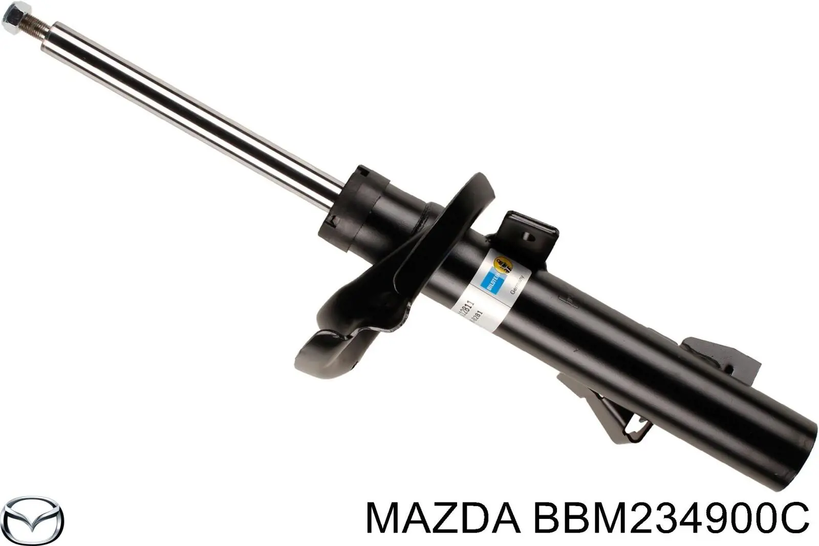 BBM234900C Mazda амортизатор передній, лівий