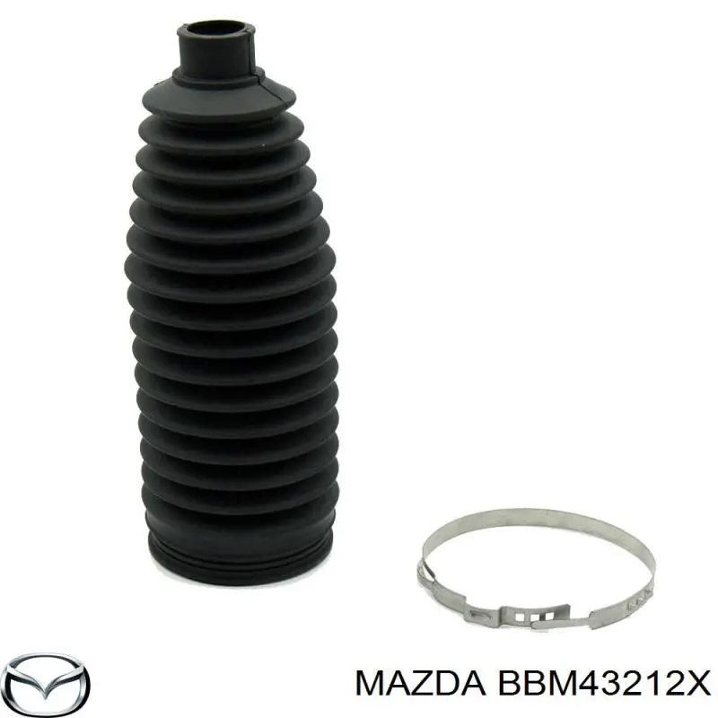BBM43212X Mazda пильник рульового механізму/рейки
