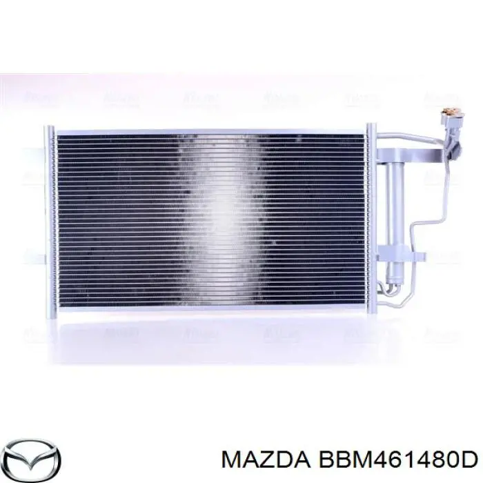 Конденсатор кондиціонера Mazda BBM461480D ціна, від 82.62 USD