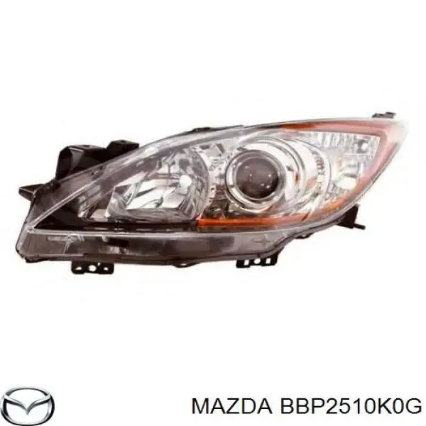 BBP2510K0K Mazda фара права
