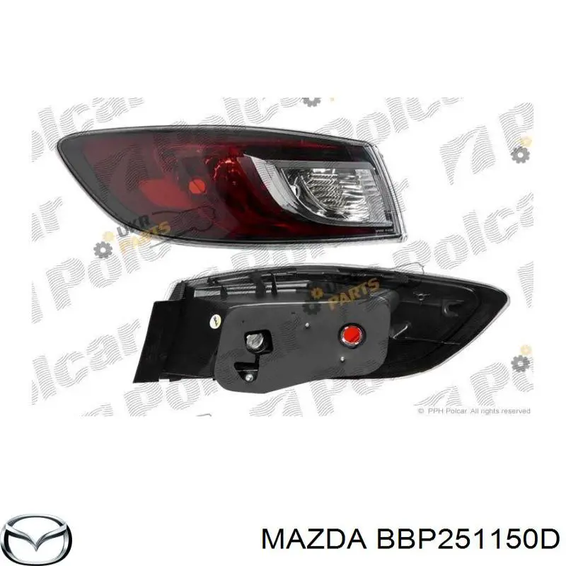 Купити BBP251150D Mazda Стоп задній
