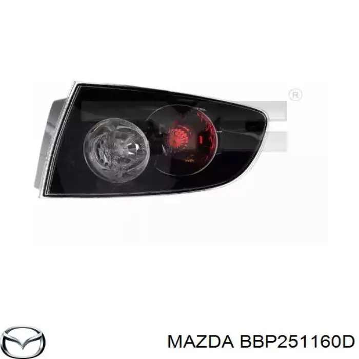Задня ліва зовнішня фара Mazda BBP251160D ціна, від 40.20 USD