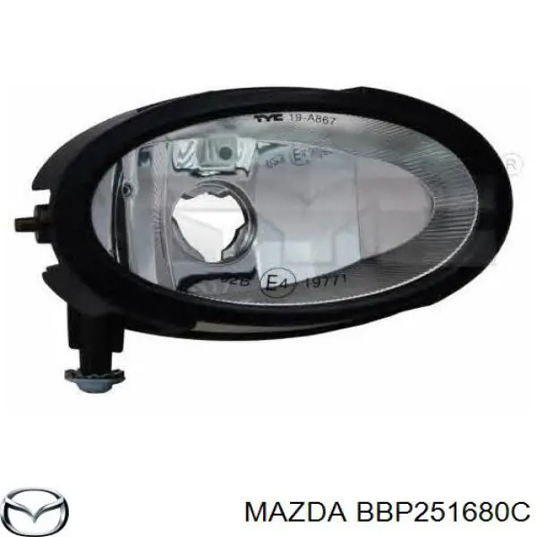 Фара протитуманна, права на Mazda 3 (BL)