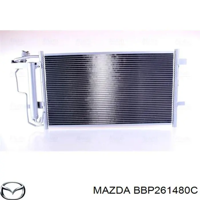 Конденсатор кондиціонера Mazda BBP261480C ціна, від 81.24 USD