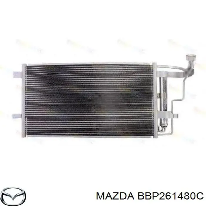 Радіатор кондиціонера BBP261480C Mazda