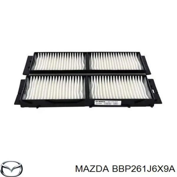 Фільтр повітряний обігрівача Mazda BBP261J6X9A ціна, від 7.56 USD