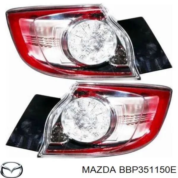 Ліхтар задній правий, зовнішній Mazda 3 (BL) (Мазда 3)