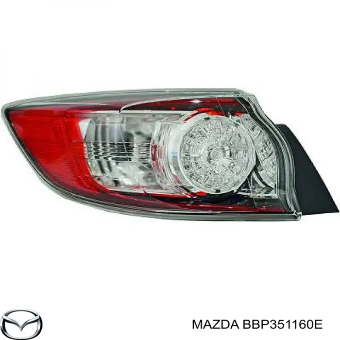 BBP351160E Mazda ліхтар задній лівий, зовнішній