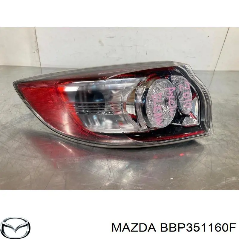 BBP351160F Mazda ліхтар задній лівий, зовнішній