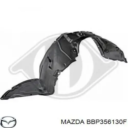 Подкрильнікі переднього крила, правий Mazda BBP356130F ціна, від 13.18 USD