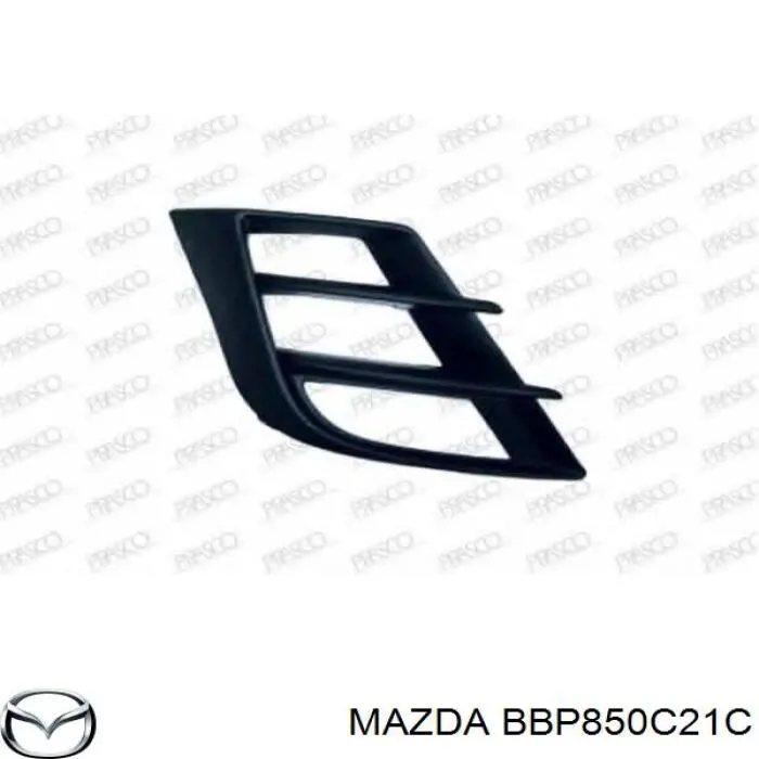 BBP850C21C Mazda решітка переднього бампера, ліва