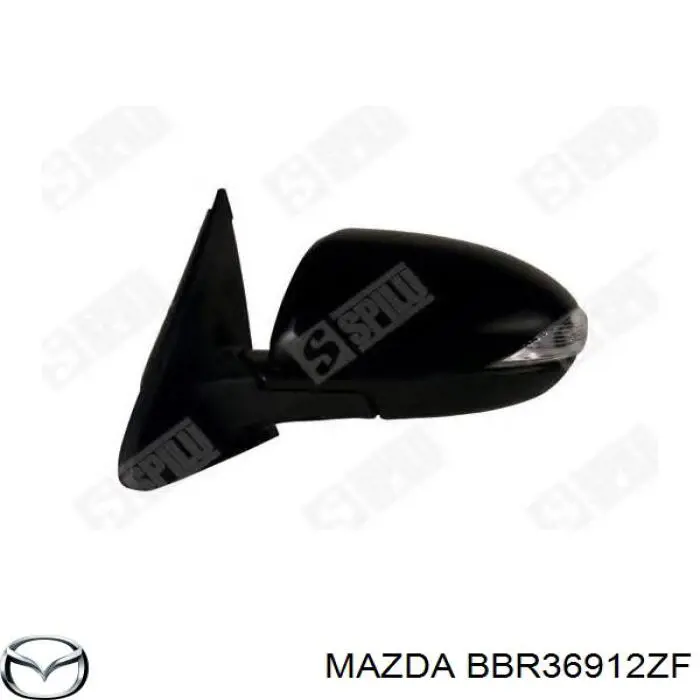BBP36912ZD Mazda дзеркало заднього виду, праве