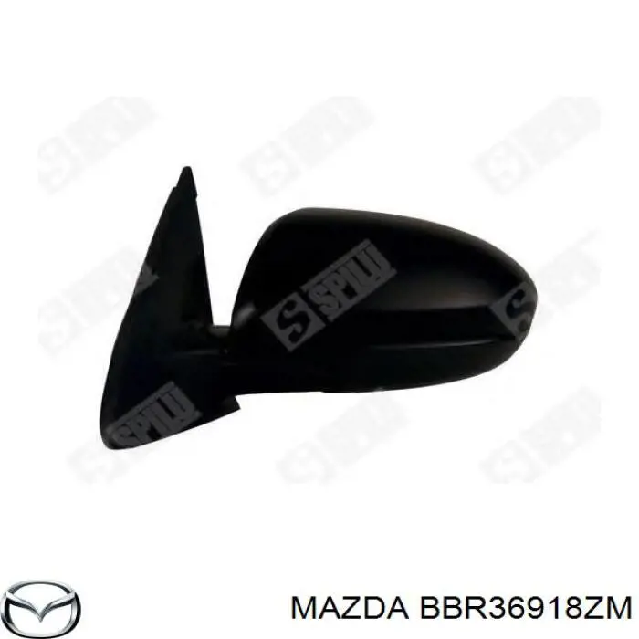 BBR36918ZM Mazda дзеркало заднього виду, ліве