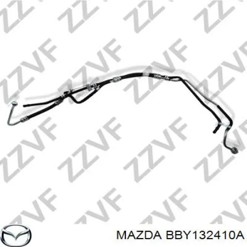 BBY132410A Mazda шланг гпк, високого тиску гідропідсилювача керма (рейки)