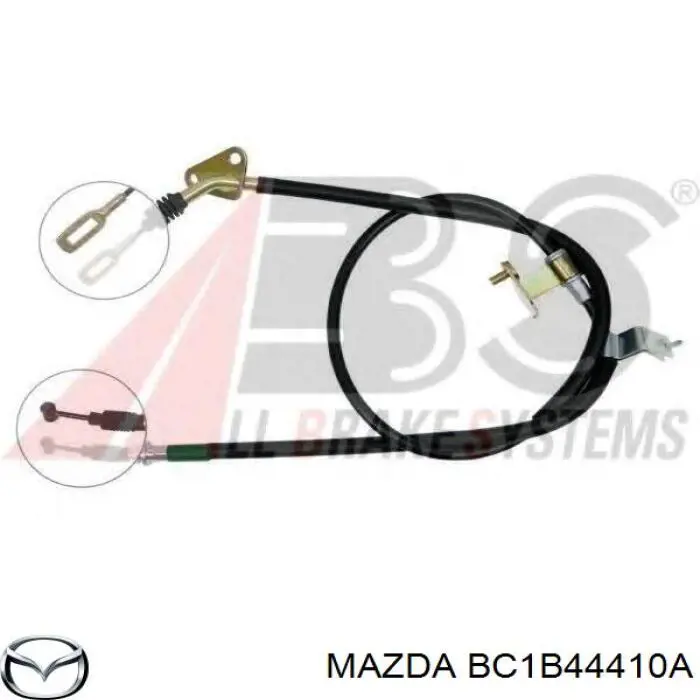 Купити BC1B44410A Mazda Трос ручного гальма задній, правий