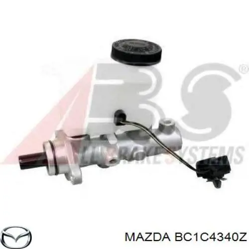 Циліндр головний гальма (Гідротормоз) Mazda BC1C4340Z ціна, від 119.43 USD