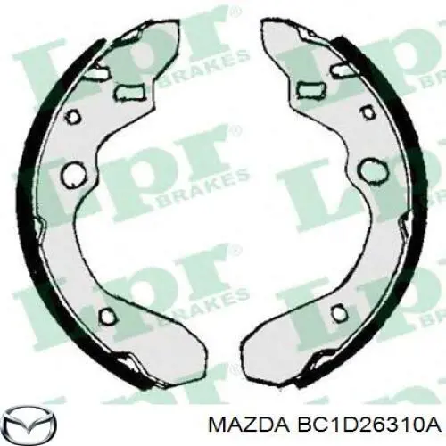 Колодки гальмові задні, барабанні Mazda BC1D26310A ціна, від 14.32 USD