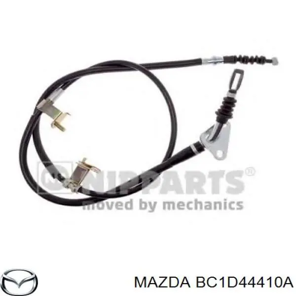 BC1D44410A Mazda трос ручного гальма задній, правий