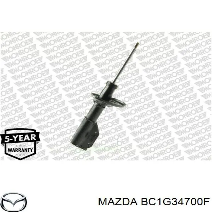 Амортизатор передній, правий Mazda BC1G34700F ціна, від 11.86 USD