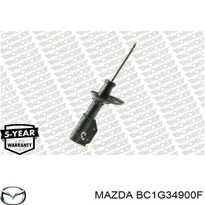 Амортизатор передньої підвіски, лівий Mazda BC1G34900F ціна, від 91.22 USD