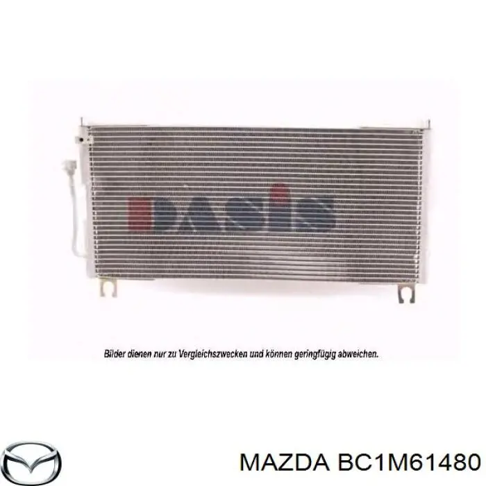 Радіатор кондиціонера Mazda 323 100 5 (BA) (Мазда 323)