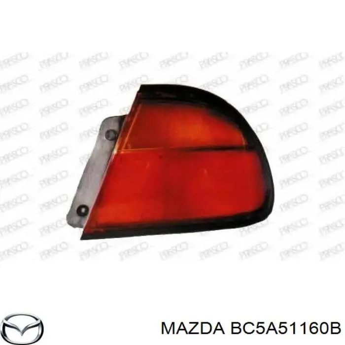 Ліхтар задній лівий Mazda BC5A51160B ціна, від 27.22 USD
