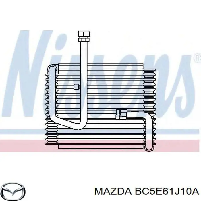 Радіатор кондиціонера салонний, випарник Mazda 323 F 6 (BJ) (Мазда 323)