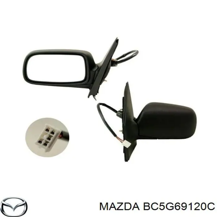 Дзеркало праве BC5G69120C Mazda