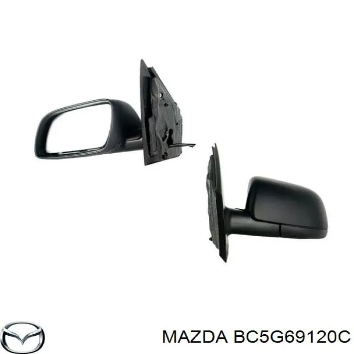 BC5G69120C Mazda Праве дзеркало заднього виду