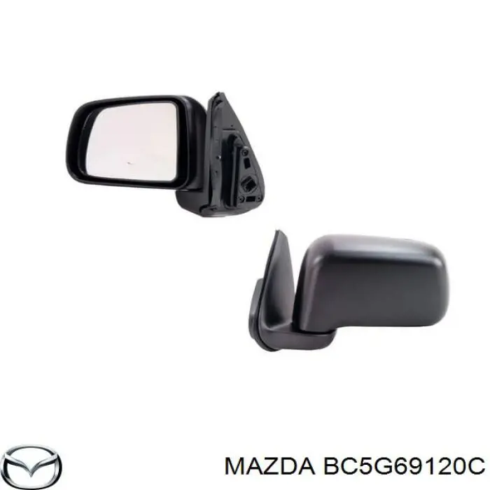 Праве бічне дзеркало Mazda BC5G69120C ціна, від 22.60 USD