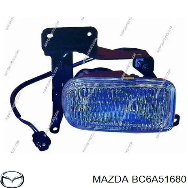 BC6A51680 Mazda фара протитуманна, права