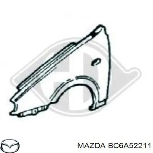 Купити Крило переднє ліве Mazda 323 F V BA