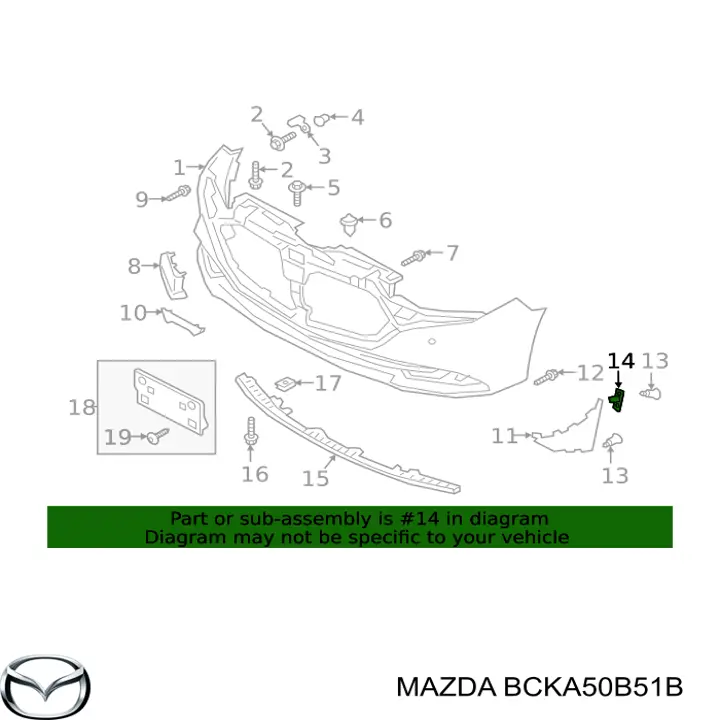  Mazda BCKA50B51B ціна, від 5.93 USD