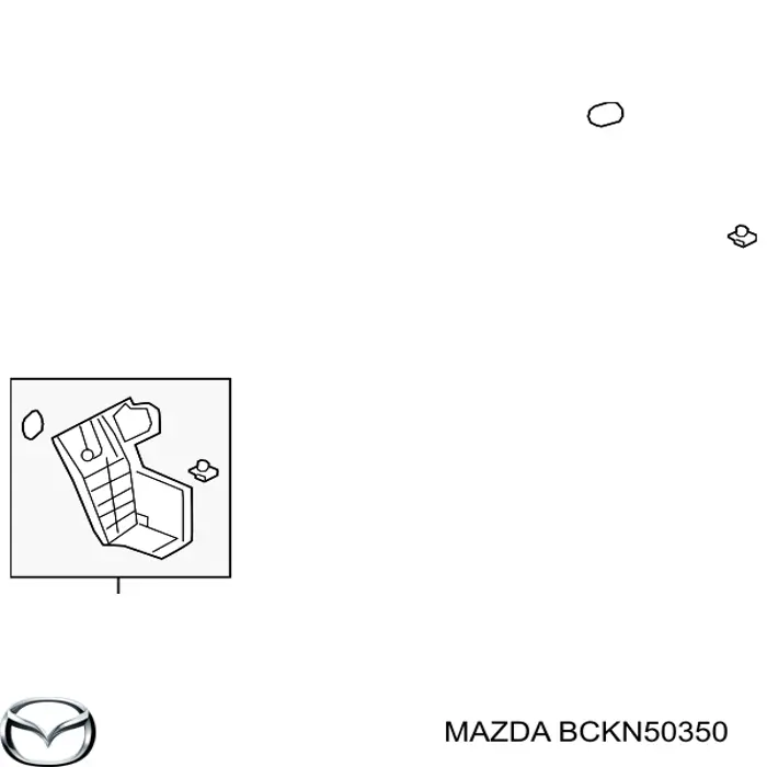 Бризковики задній, лівий Mazda BCKN50350 ціна, від 31.67 USD