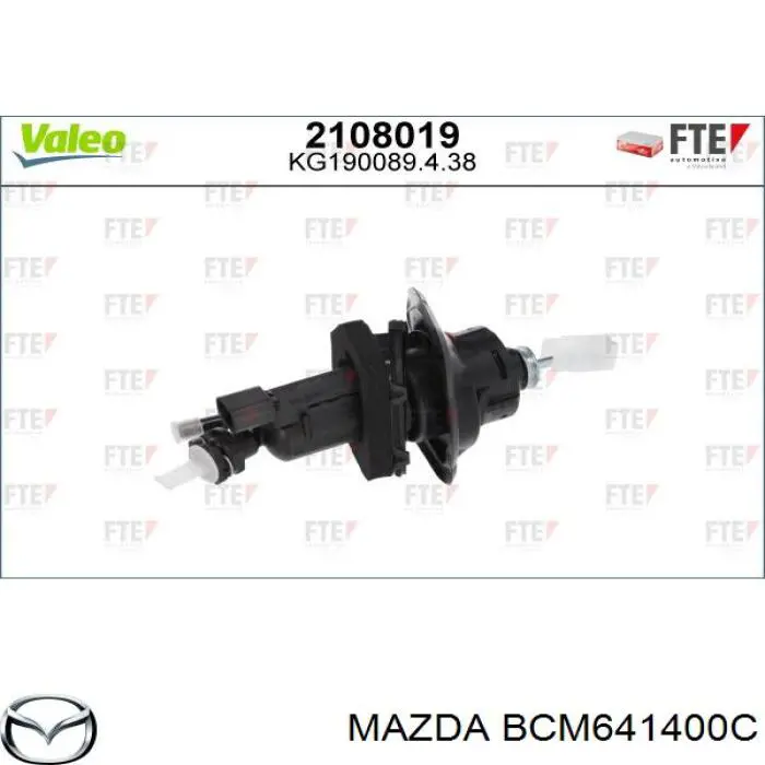 BCM641400C Mazda Циліндр зчеплення, головний