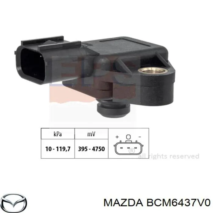 Купити BCM6437V0 Mazda Датчик абсолютного тиску