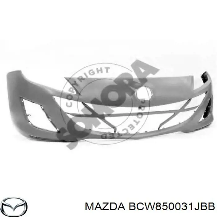 Підсилювач бампера переднього BCW850031JBB Mazda