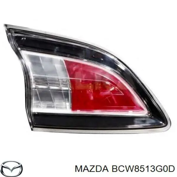 Ліхтар задній лівий, внутрішній Mazda 3 (BL) (Мазда 3)