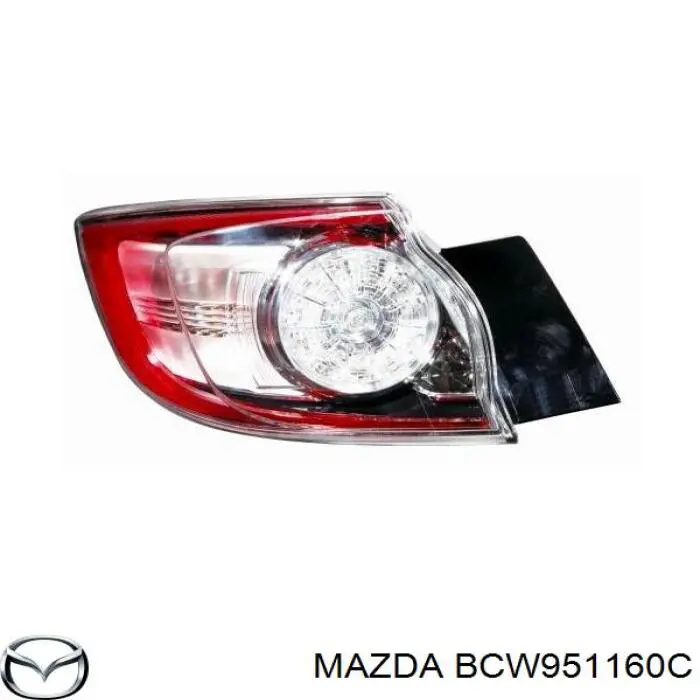 BCW951160C Mazda Задній лівий зовнішній ліхтар