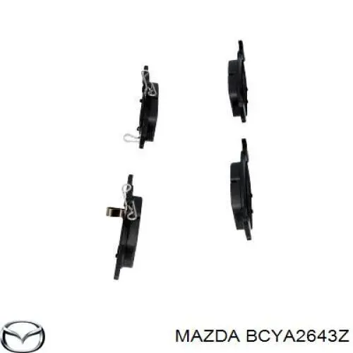 Задні гальмівні колодки Mazda BCYA2643Z ціна, від 32.76 USD
