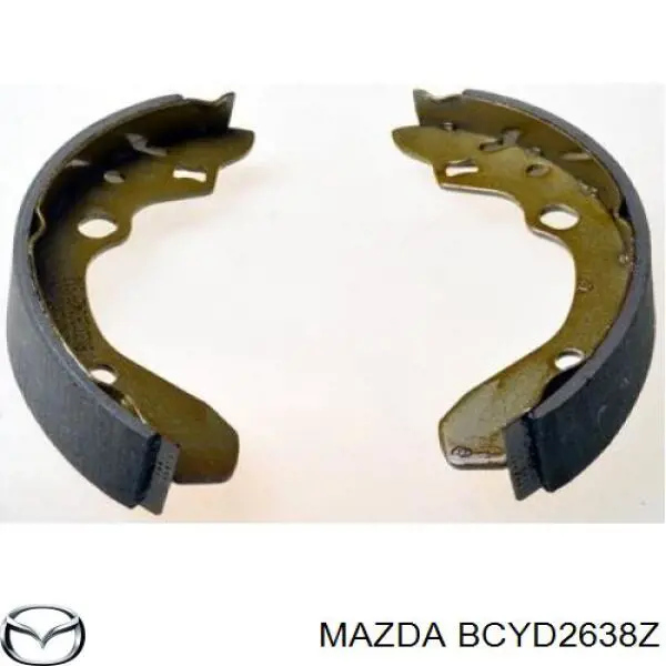 Гальма робочі задні ножні і гальмівні барабани Mazda BCYD2638Z