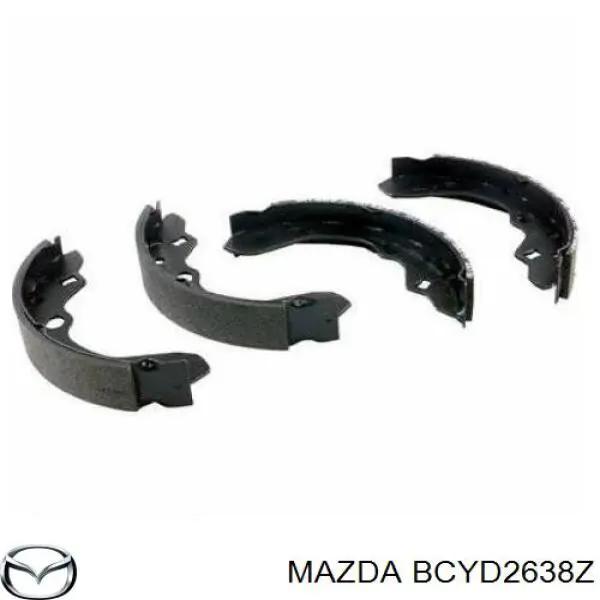 Колодки гальмові задні, барабанні Mazda BCYD2638Z ціна, від 14.26 USD