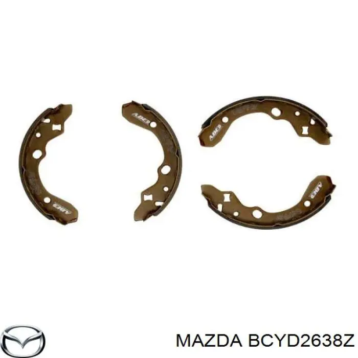 Купити BCYD2638Z Mazda Колодки гальмові задні, барабанні