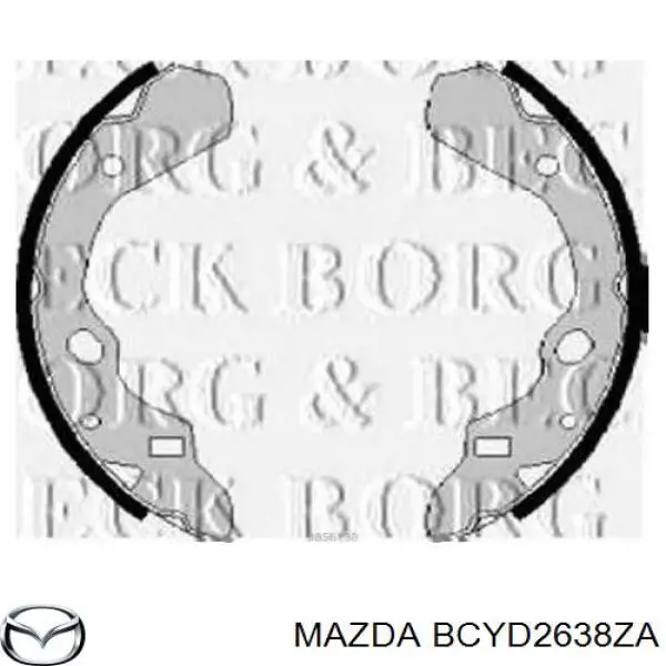 Колодки гальмові задні, барабанні BCYD2638ZA Mazda