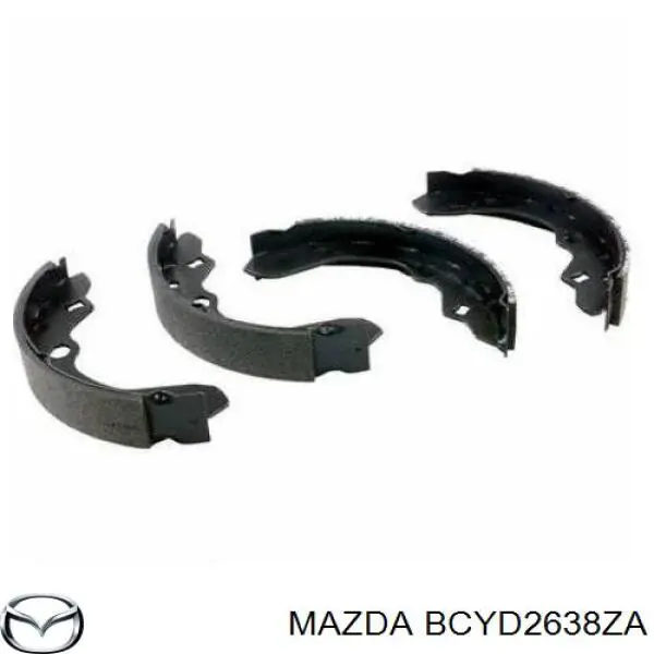 Колодки гальмові задні, барабанні Mazda BCYD2638ZA ціна, від 15.20 USD