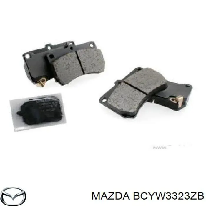 BCYW3323ZB Mazda колодки гальмівні передні, дискові