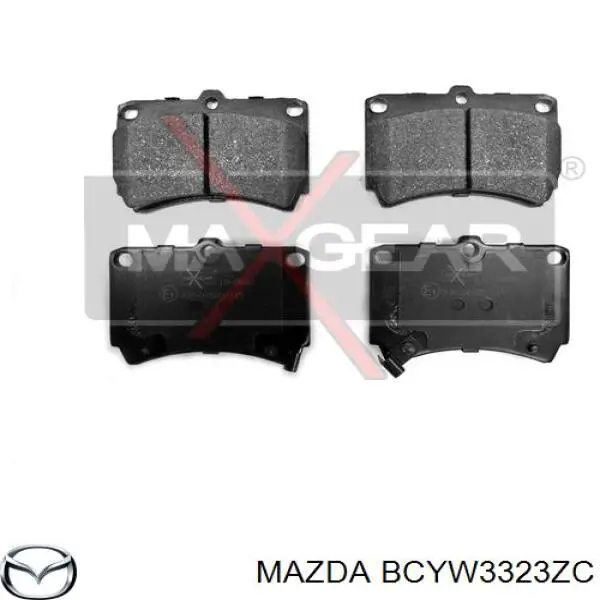 BCYW3323ZC Mazda колодки гальмівні передні, дискові